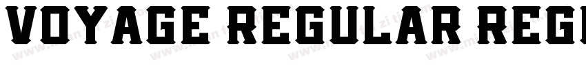 Voyage Regular Regul字体转换